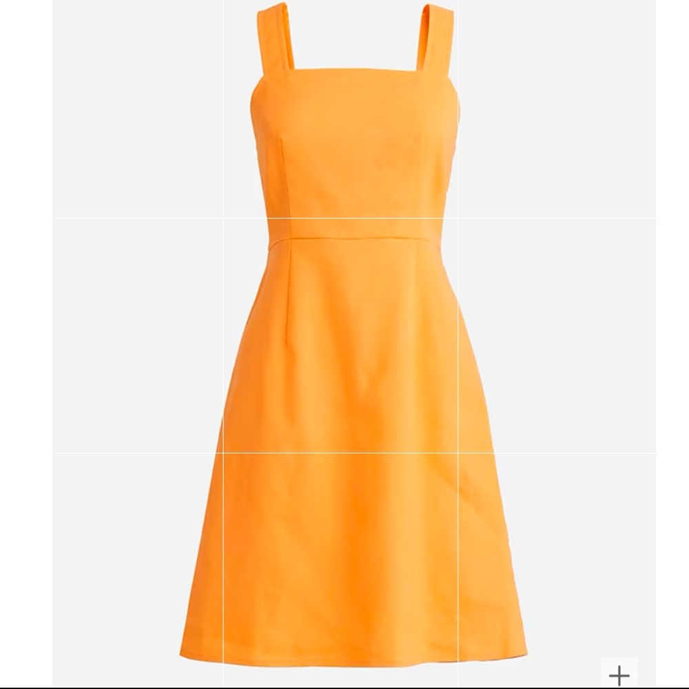 *NWT!* J. Crew Squareneck A-line Dress in Stretch Linen Blend